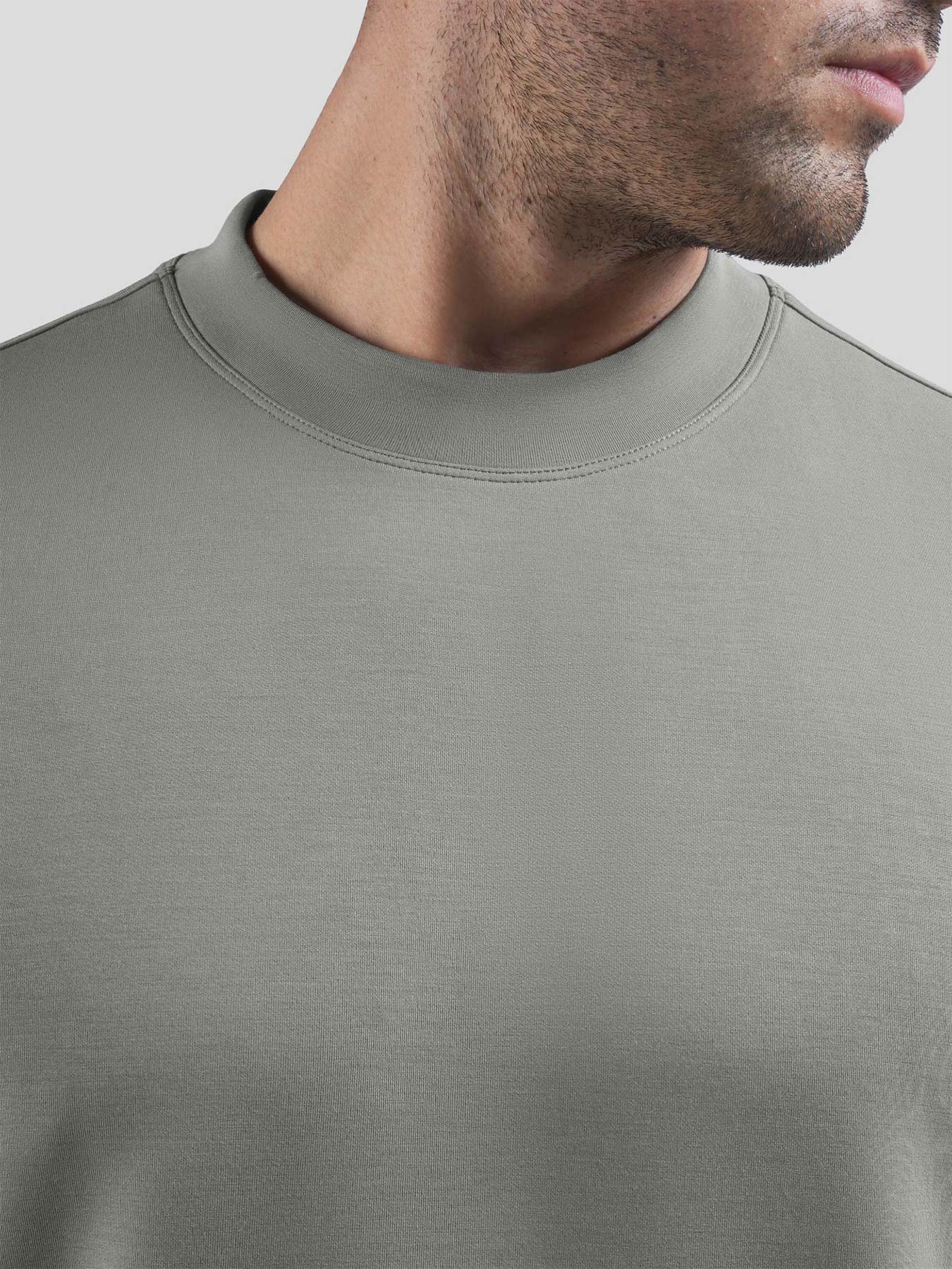 Camiseta de manga corta en mezcla de modal: corte ajustado