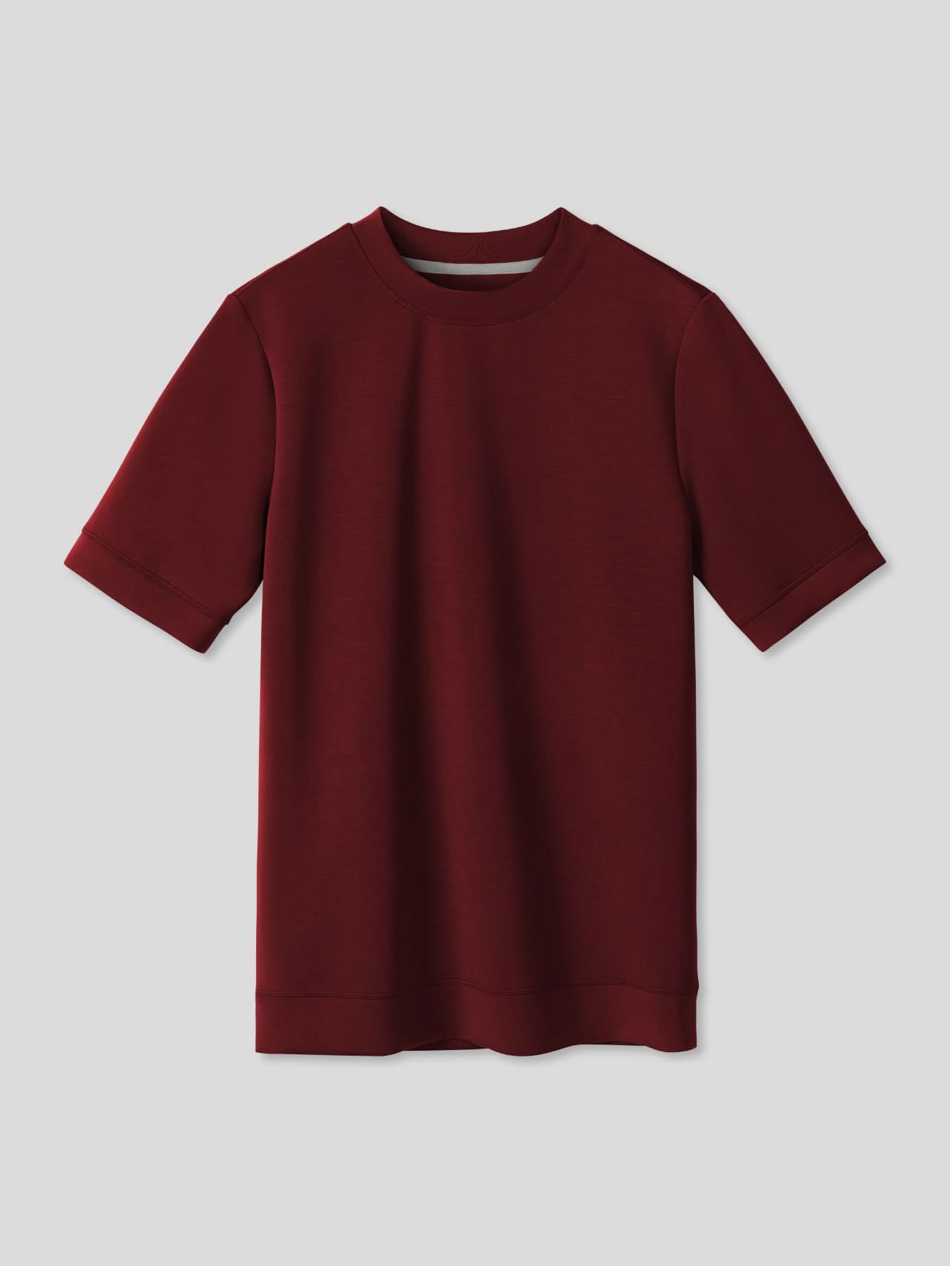 Camiseta de manga corta en mezcla de modal: corte ajustado