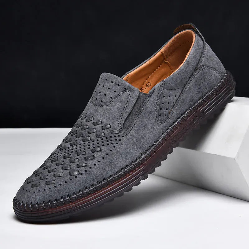 Mocasines de Cuero genuino para hombre