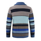 Chaqueta de hombre con solapa y bloques de color