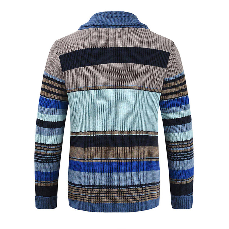 Chaqueta de hombre con solapa y bloques de color