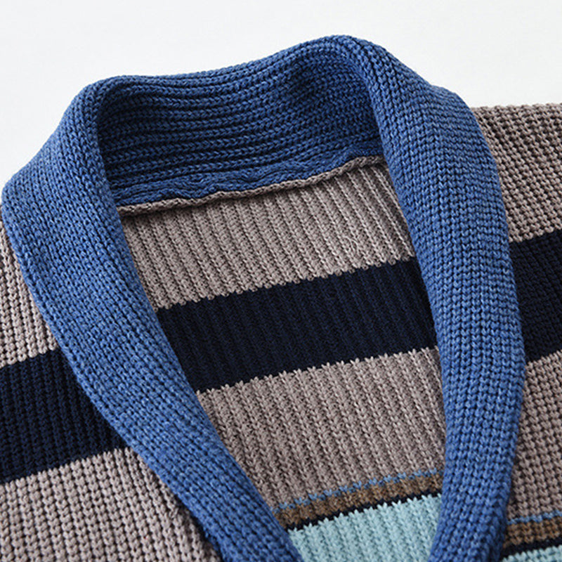 Chaqueta de hombre con solapa y bloques de color