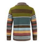 Chaqueta de hombre con solapa y bloques de color
