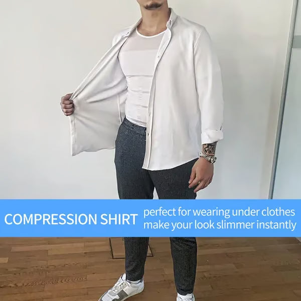 BUY 1 & GET 3 Men's Slimming Compression Vest for Abdomen and Waist Control