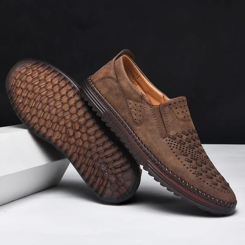 Mocasines de Cuero genuino para hombre