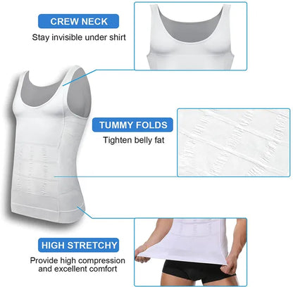BUY 1 & GET 3 Men's Slimming Compression Vest for Abdomen and Waist Control