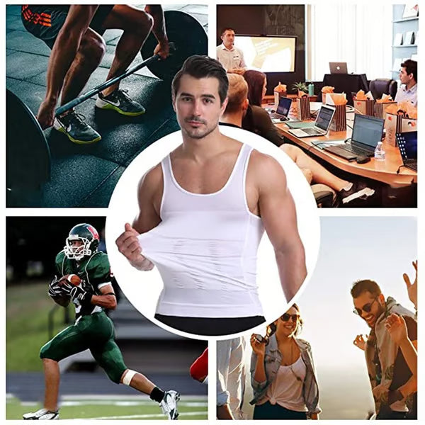 BUY 1 & GET 3 Men's Slimming Compression Vest for Abdomen and Waist Control
