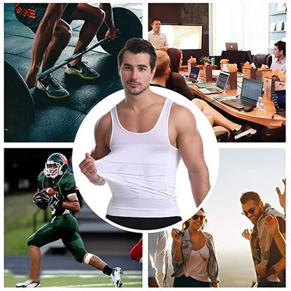 BUY 1 & GET 3 Men's Slimming Compression Vest for Abdomen and Waist Control