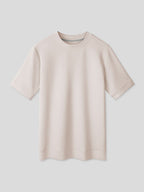 Camiseta de manga corta en mezcla de modal: corte ajustado
