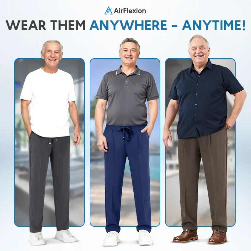 EaseTactic Pull On Ice Silk Stretch Smart Casual Pants - BUY 1 & GET 2