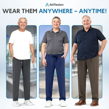 EaseTactic Pull On Ice Silk Stretch Smart Casual Pants - BUY 1 & GET 2