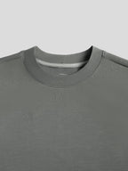 Camiseta de manga larga con parche en el codo en mezcla de modal: corte entallado