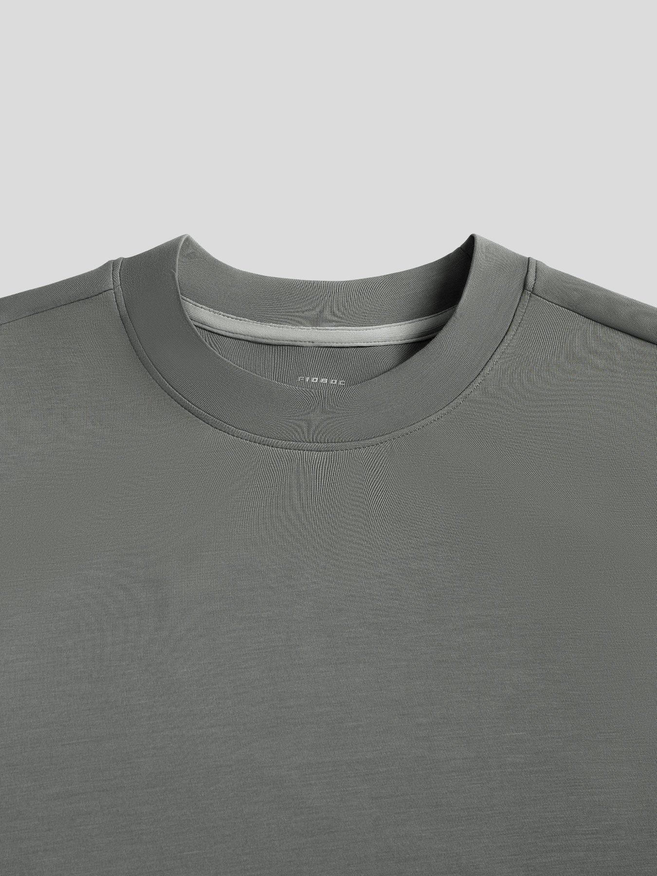 Camiseta de manga larga con parche en el codo en mezcla de modal: corte entallado