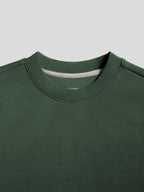 Camiseta de manga larga con parche en el codo en mezcla de modal: corte entallado