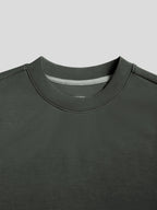Camiseta de manga larga con parche en el codo en mezcla de modal: corte entallado