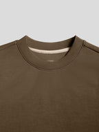 Camiseta de manga larga con parche en el codo en mezcla de modal: corte entallado