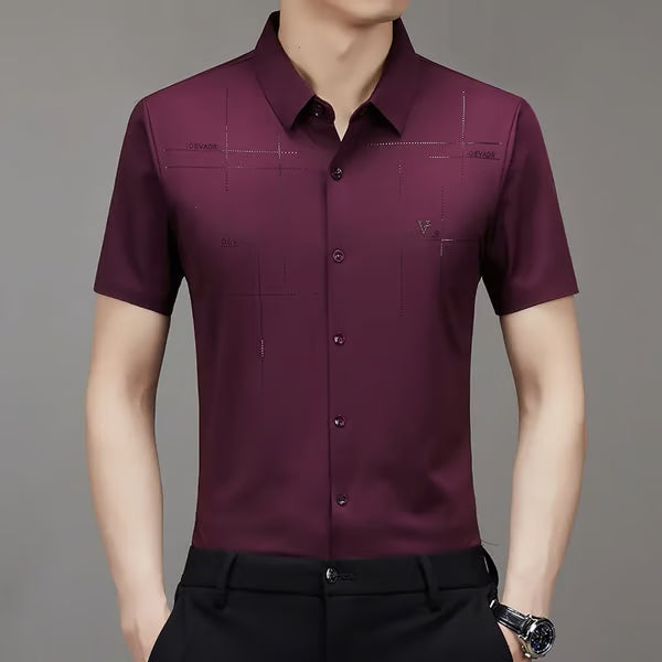Men's business shirt in ice silk - BUY 1 AND GET 2