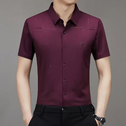 Men's business shirt in ice silk - BUY 1 AND GET 2