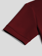 Camiseta de manga corta en mezcla de modal: corte ajustado
