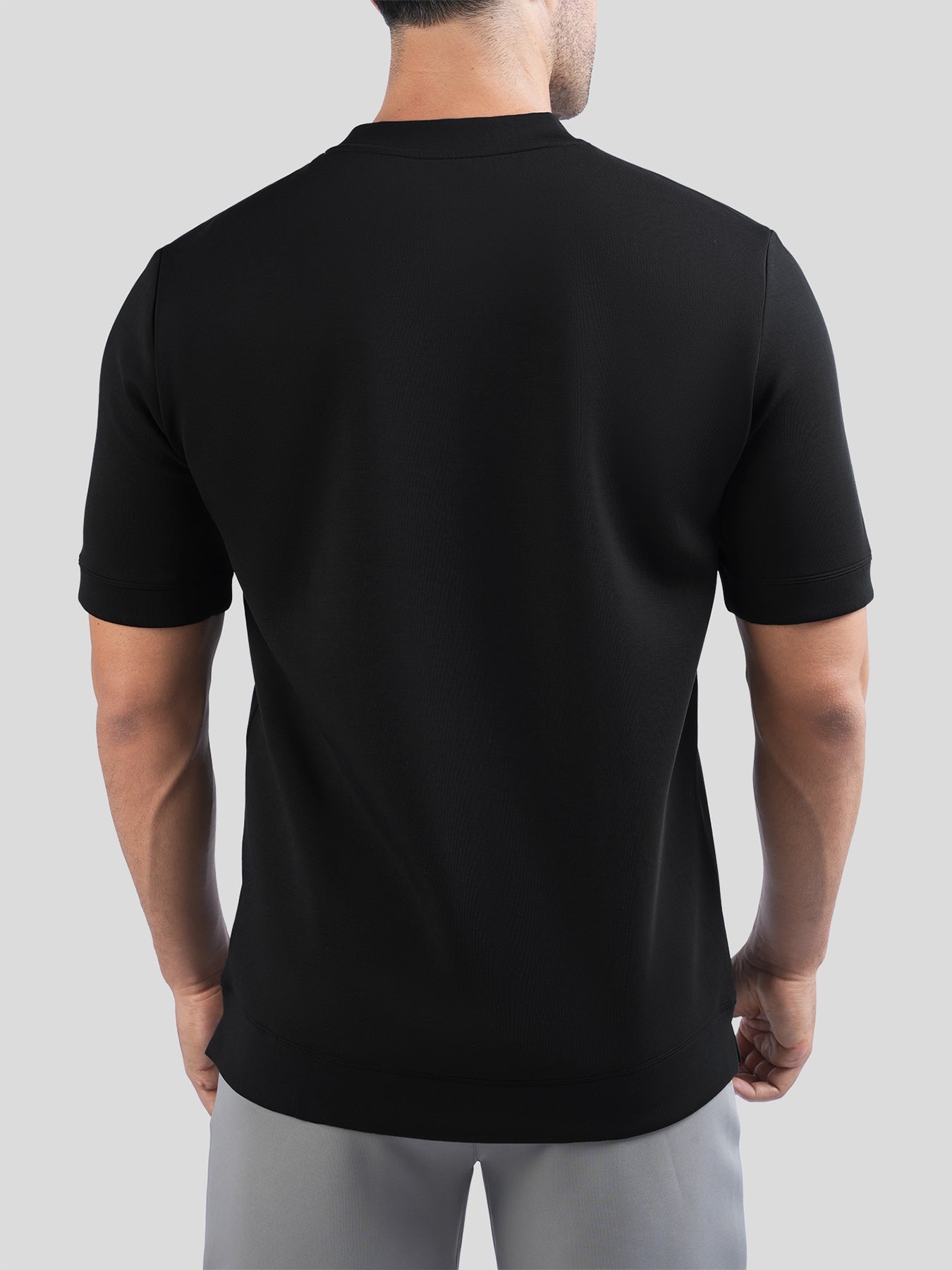 Camiseta de manga corta en mezcla de modal: corte ajustado