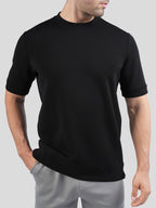 Camiseta de manga corta en mezcla de modal: corte ajustado