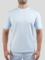 Camiseta de manga corta en mezcla de modal: corte ajustado