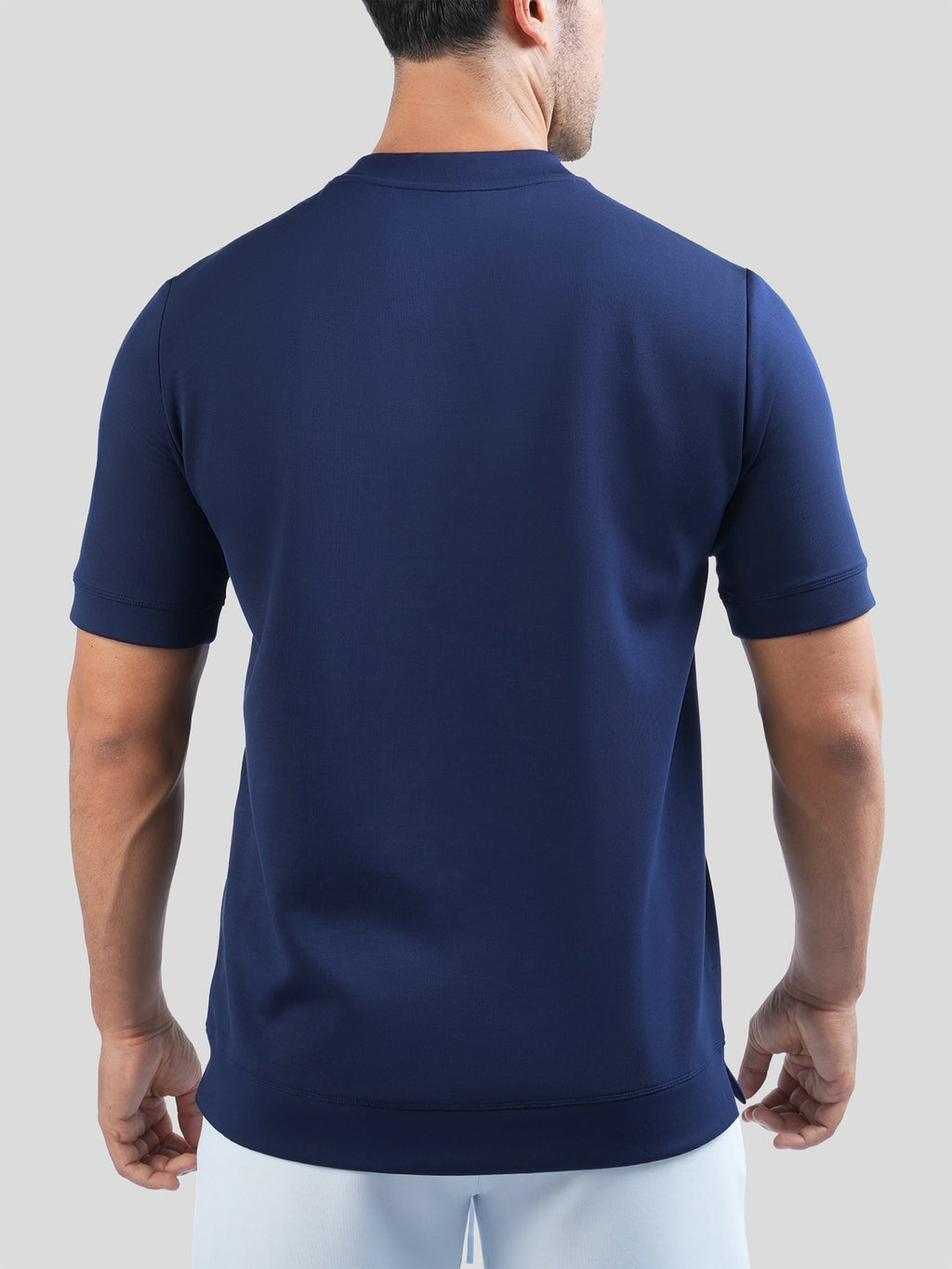 Camiseta de manga corta en mezcla de modal: corte ajustado
