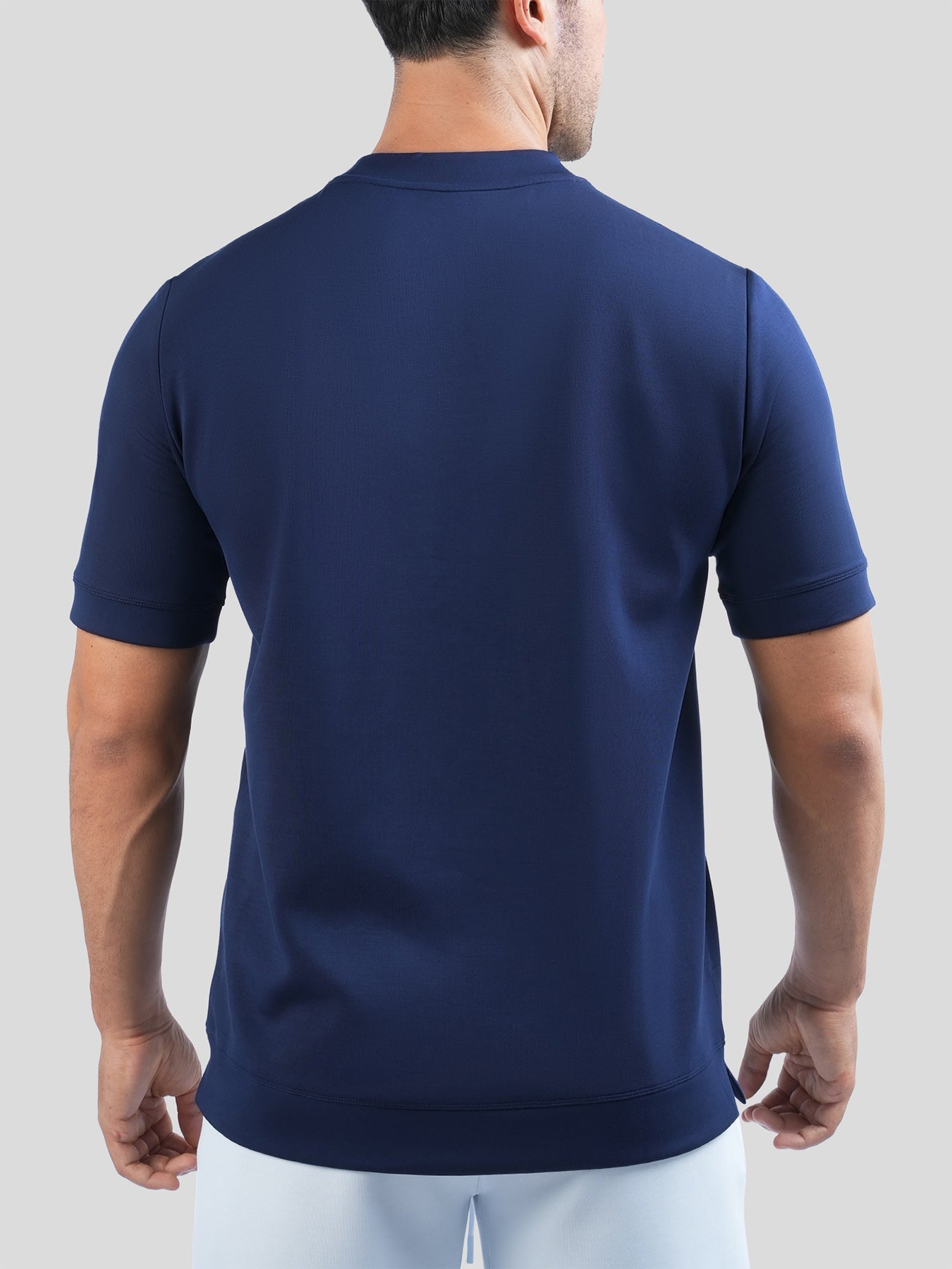Camiseta de manga corta en mezcla de modal: corte ajustado