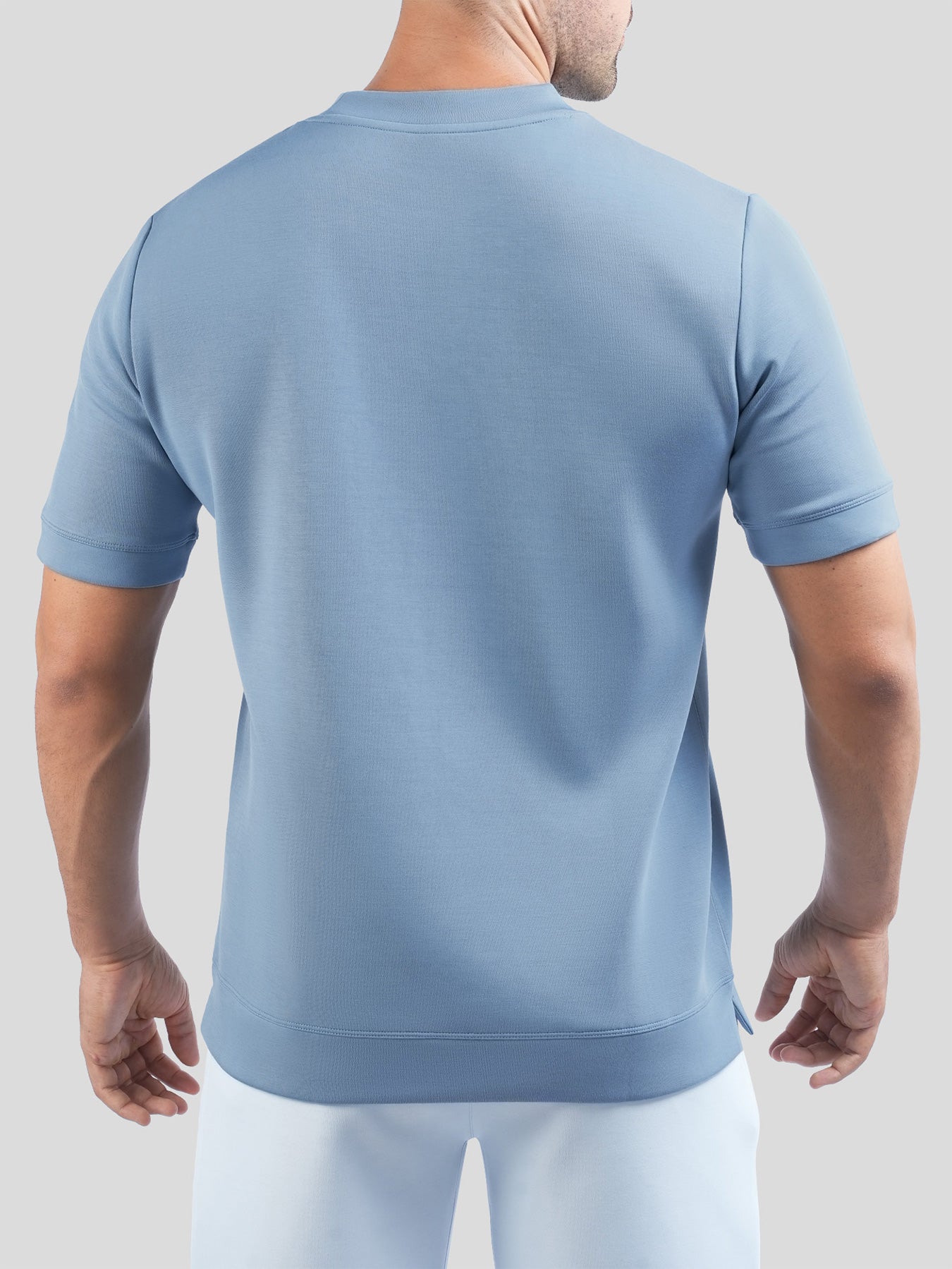 Camiseta de manga corta en mezcla de modal: corte ajustado