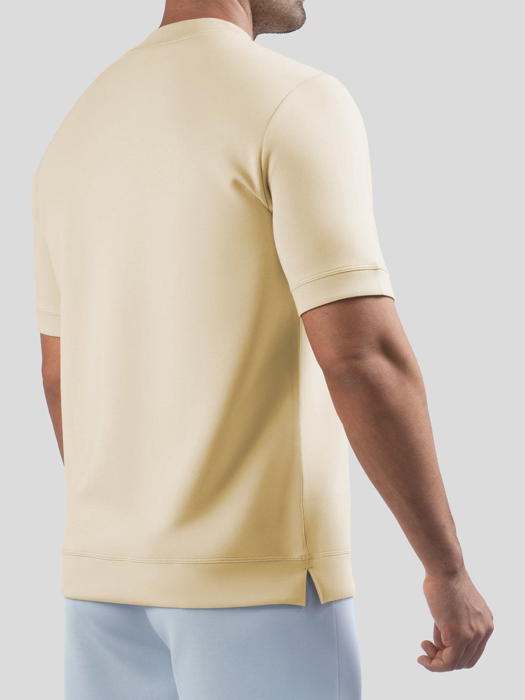 Camiseta de manga corta en mezcla de modal: corte ajustado