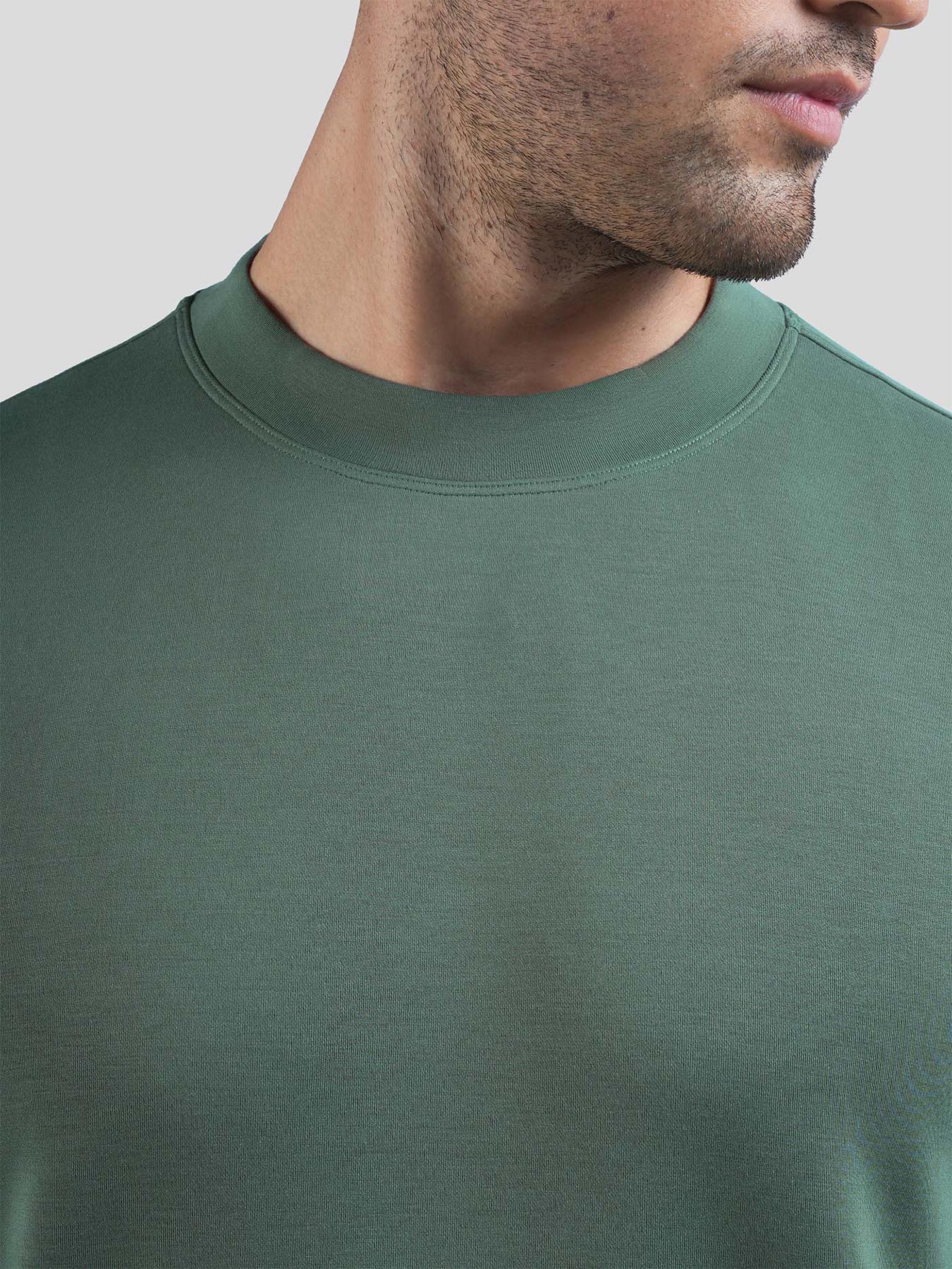 Camiseta de manga corta en mezcla de modal: corte ajustado