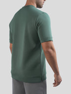Camiseta de manga corta en mezcla de modal: corte ajustado