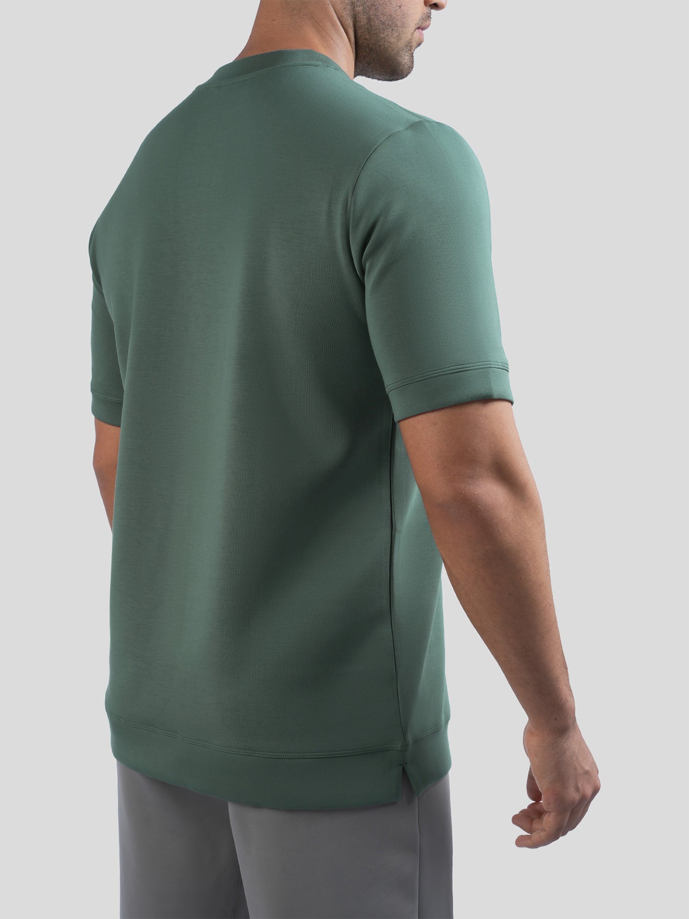 Camiseta de manga corta en mezcla de modal: corte ajustado