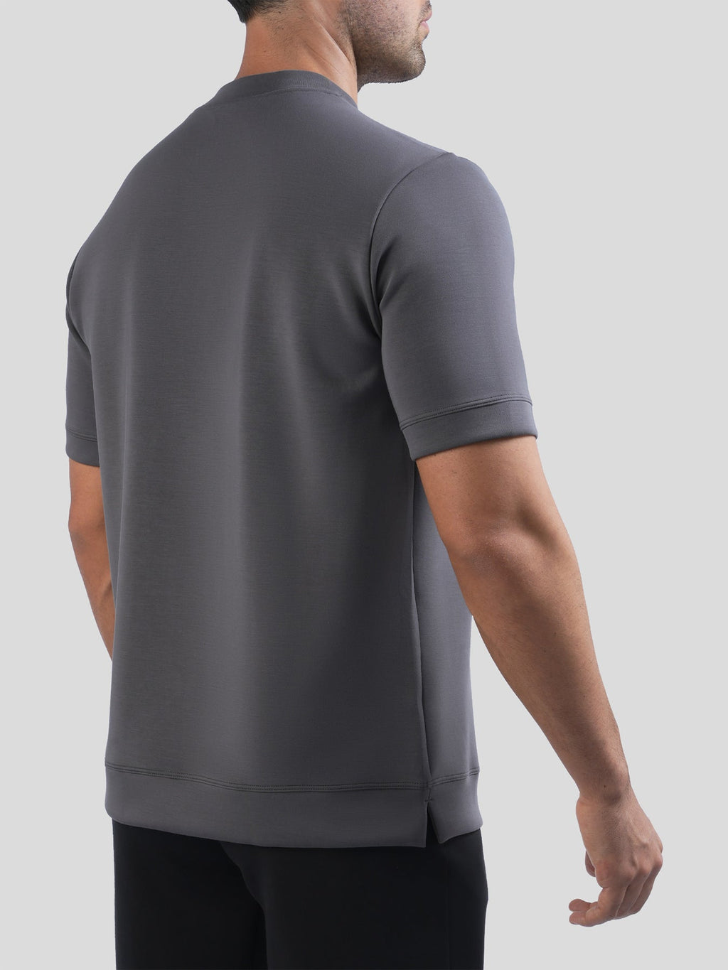 Camiseta de manga corta en mezcla de modal: corte ajustado