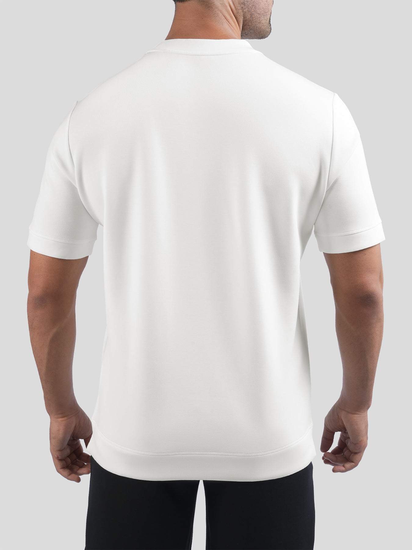 Camiseta de manga corta en mezcla de modal: corte ajustado