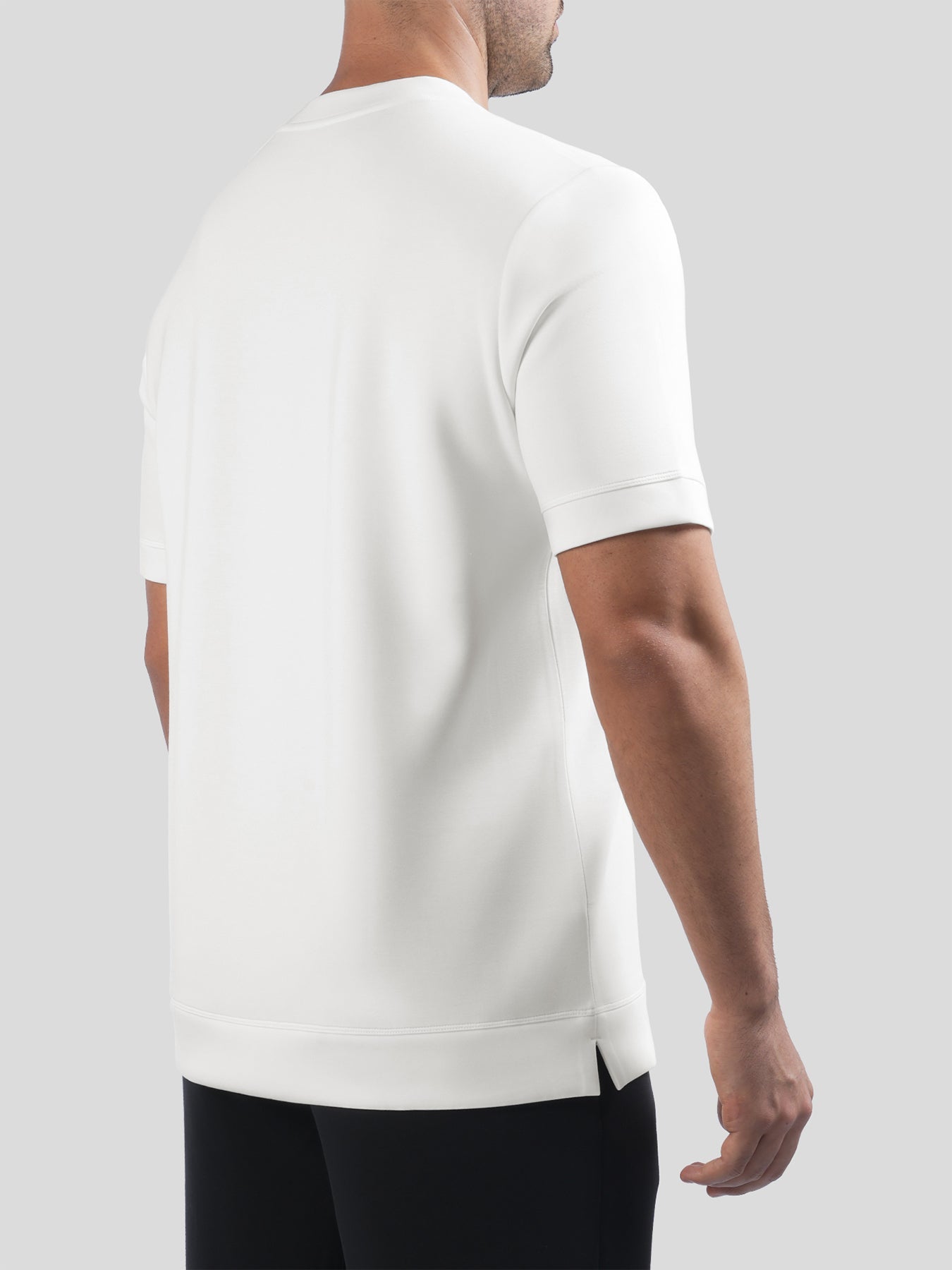 Camiseta de manga corta en mezcla de modal: corte ajustado
