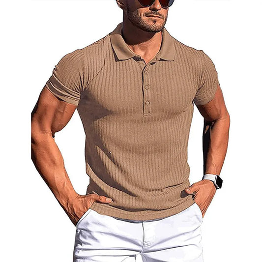 Sechrist T-shirt in ribbed fabric with short sleeves