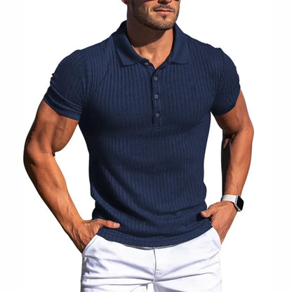 Sechrist T-shirt in ribbed fabric with short sleeves