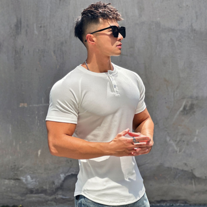 Men's Vintage Henley T-shirt