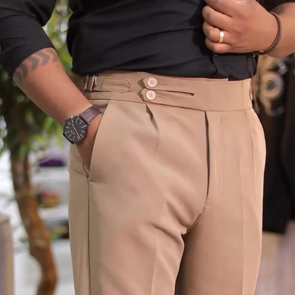 Men's Napoli slim fit suit trousers with stretch | Perfectly cut business casual trousers - ideal for the office and when traveling