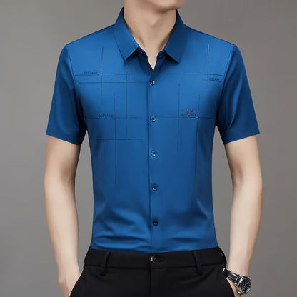 Men's business shirt in ice silk - BUY 1 AND GET 2