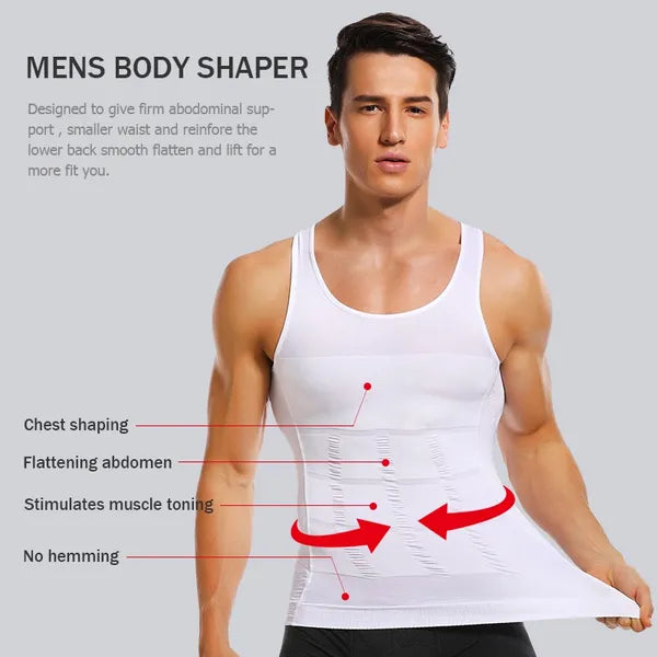 BUY 1 & GET 3 Men's Slimming Compression Vest for Abdomen and Waist Control