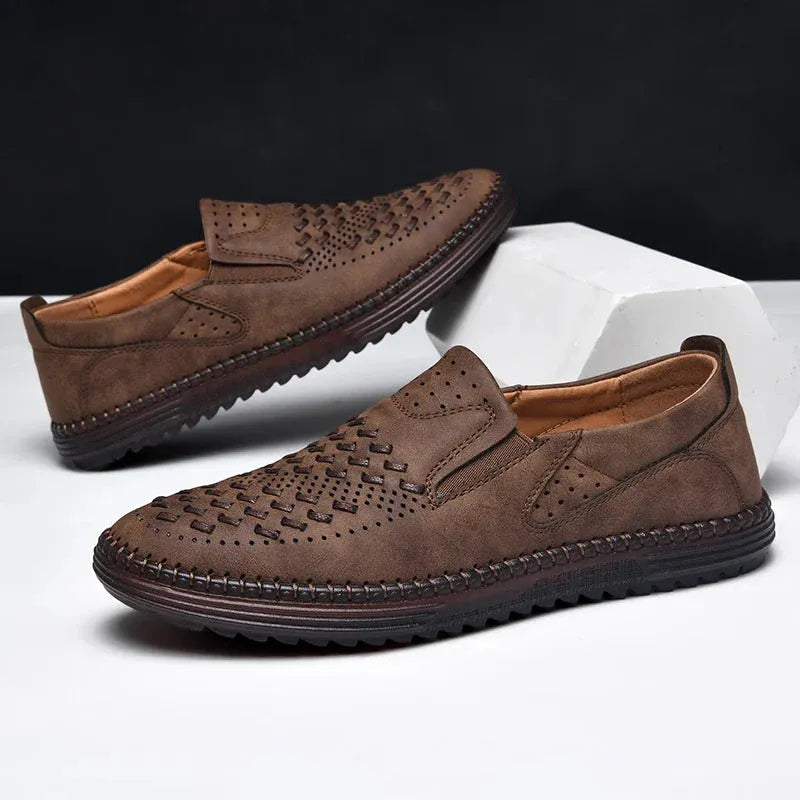 Mocasines de Cuero genuino para hombre