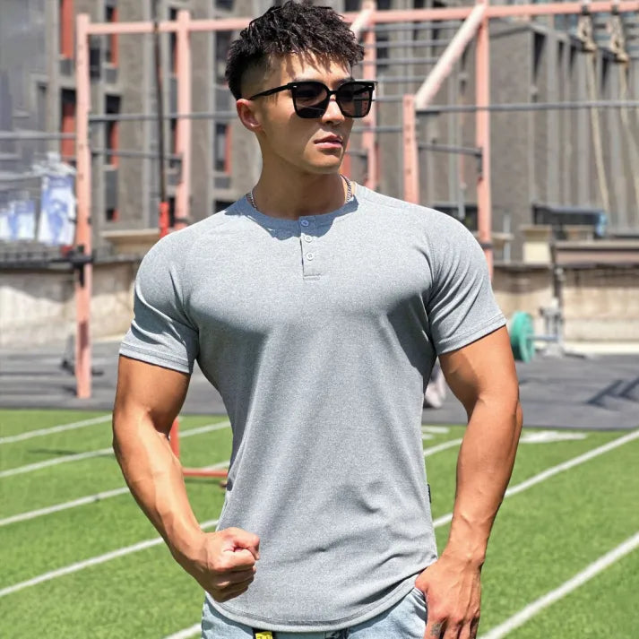 Men's Vintage Henley T-shirt
