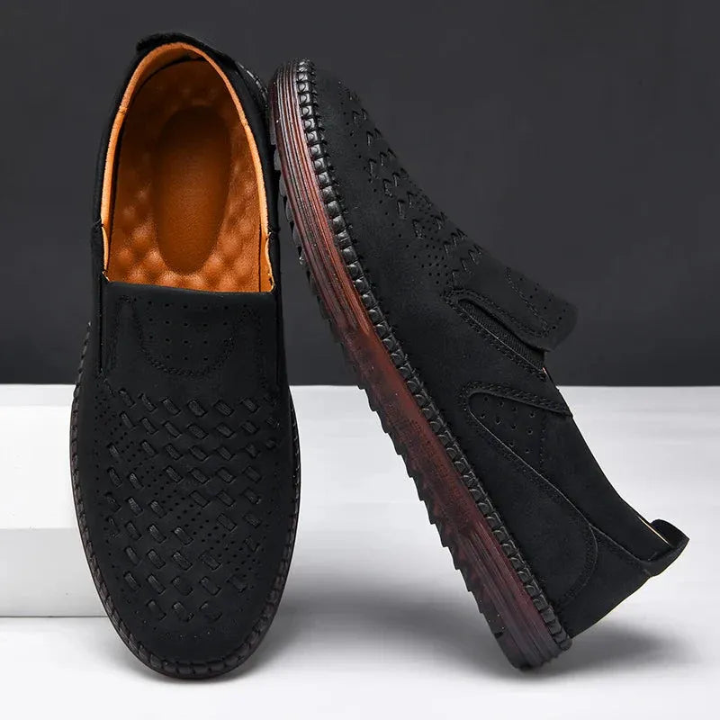 Mocasines de Cuero genuino para hombre