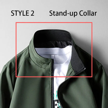 Men's flight jacket for fall and winter