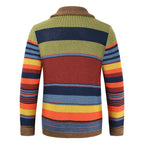 Chaqueta de hombre con solapa y bloques de color