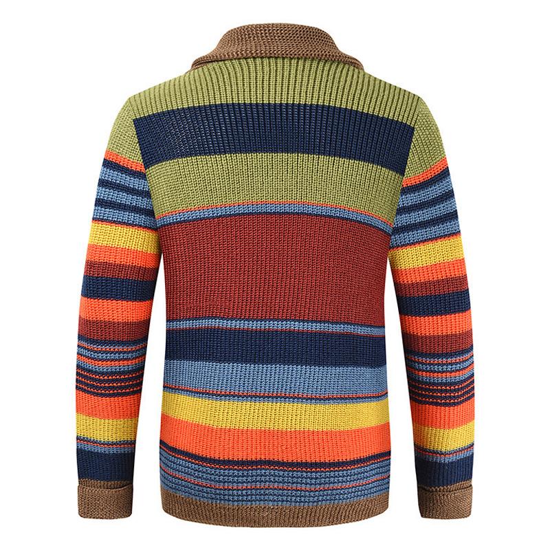 Chaqueta de hombre con solapa y bloques de color