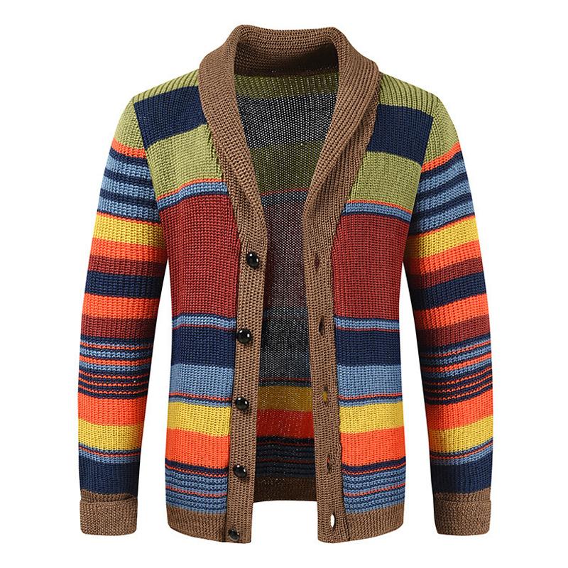 Chaqueta de hombre con solapa y bloques de color