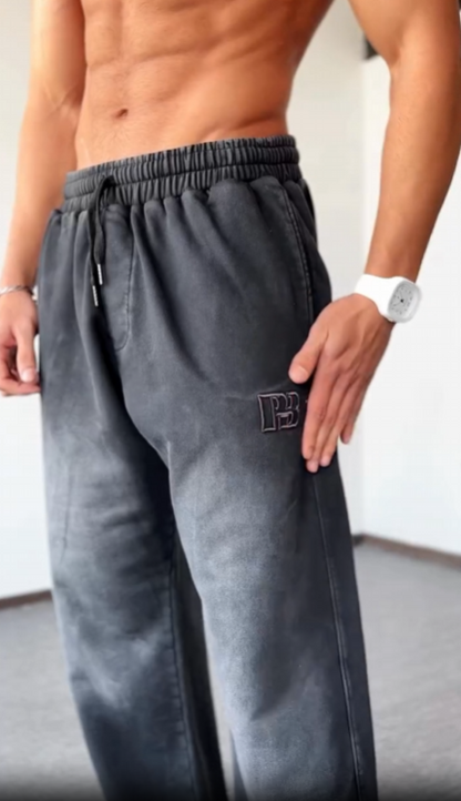 Men's Casual All-Match Gradient Loose Wide-Leg Pants